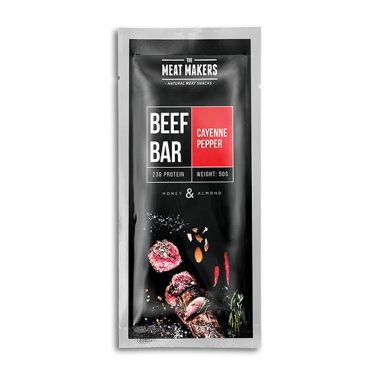 Beef bar - Boeuf séché au piment de Cayenne, miel et amandes - 50 g