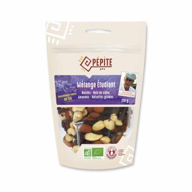 Mélange Etudiant - Fruits secs bio - 250 g