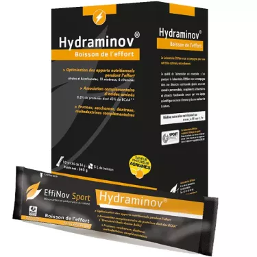 Hydraminov - Boisson de l'effort - Saveur Agrûmes - 1 stick