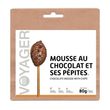 Mousse au chocolat et ses pépites