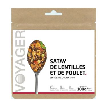 Satay de lentilles au poulet