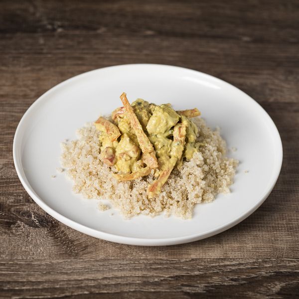 Poulet curry et quinoa