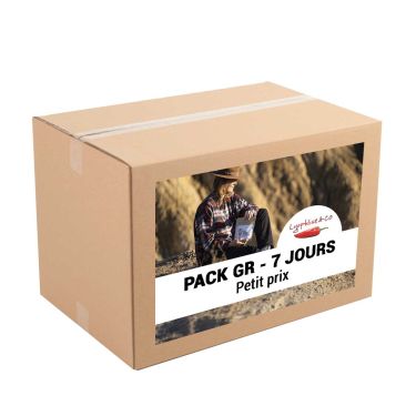 Pack Grande Randonnée - Petit Prix - 7 jours - Lyophilisé