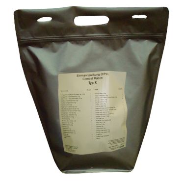 Ration lyophilisée Tactical - Menu 2 - 3000 Kcal