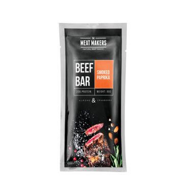 Beef bar - Boeuf séché au paprika fumé, amandes et cranberries - 50 g