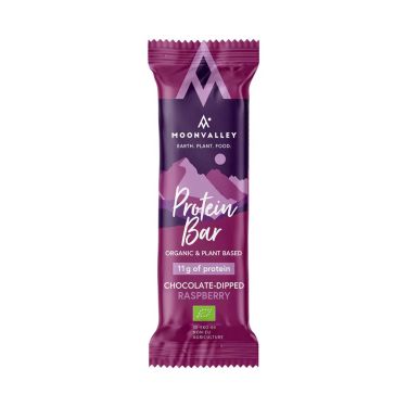 Barre protéinée bio Moonvalley - Framboise enrobée de chocolat