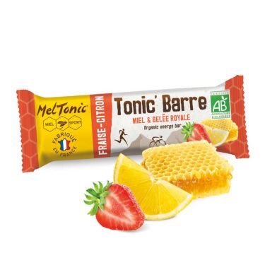 Barre énergétique bio Meltonic - Miel, fraise et citron