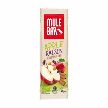 Barre énergétique bio Mulebar - Pommes, raisins et cannelle