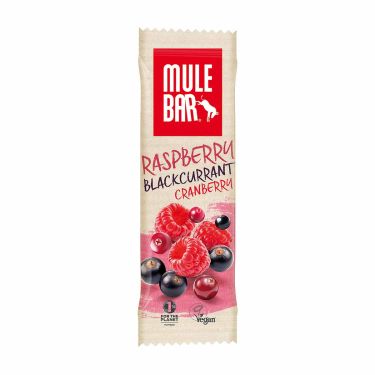 Barre énergétique Mulebar - Framboises, cassis et canneberges - DLUO 02/11/2024