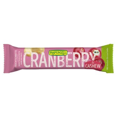 Barre cranberry, cajou bio