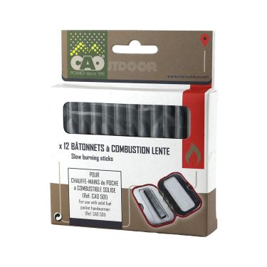 Batonnets à combustion lente pour chauffe main de poche x 12