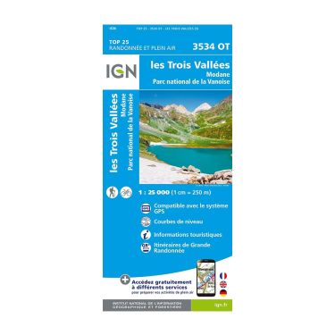 Carte plastifiée IGN - Vanoise