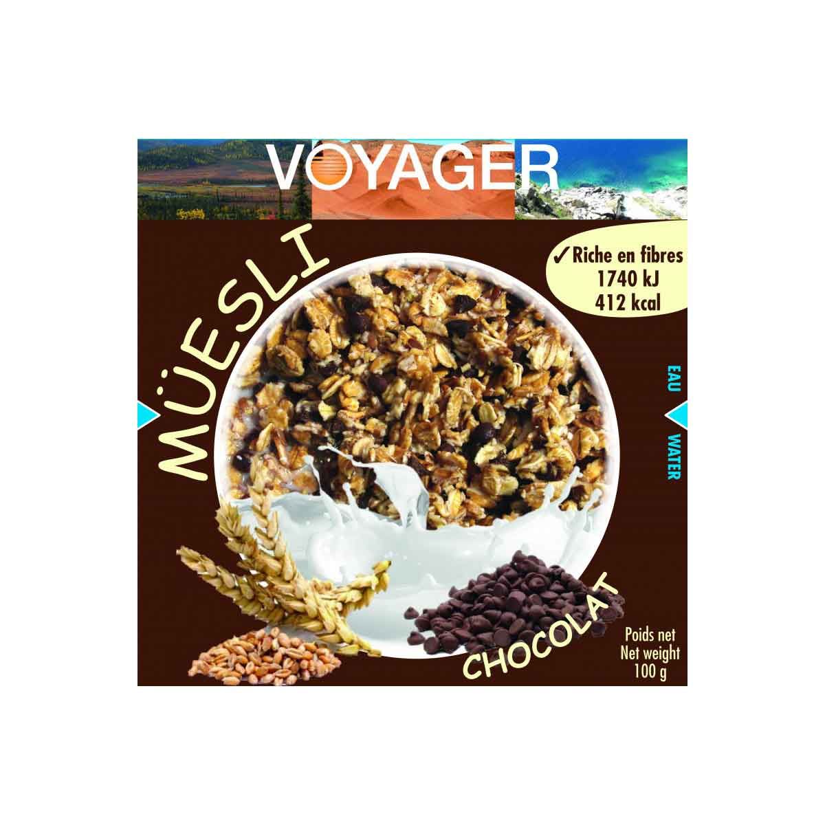 Voyager - Muesli sans gluten au chocolat