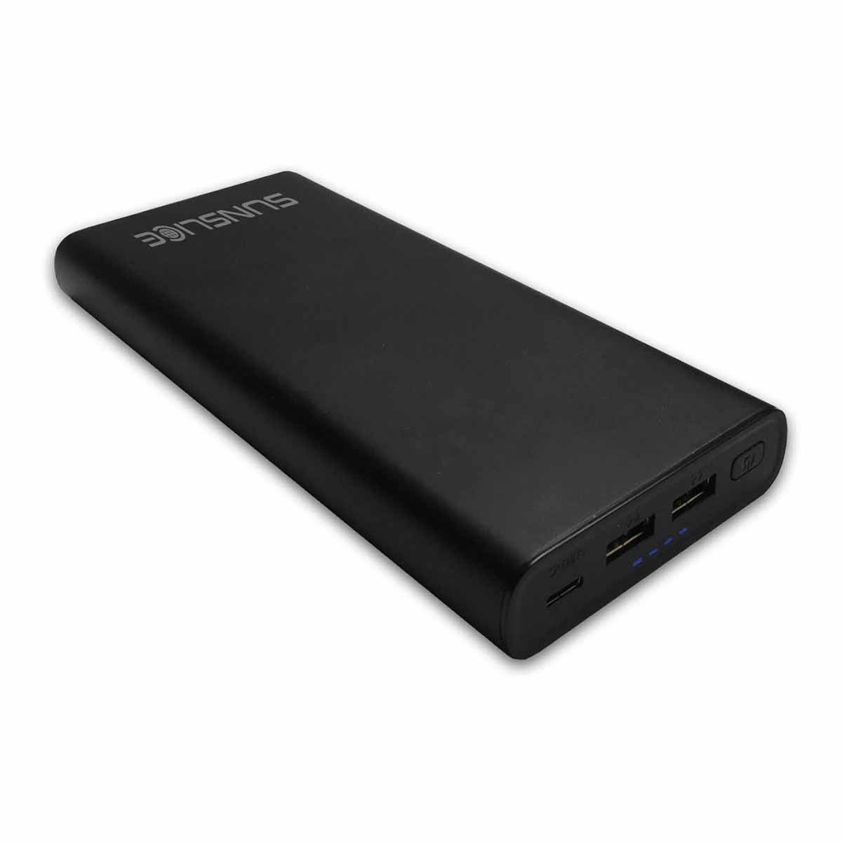 Sunslice  Batterie Externe pour Ordinateur Portable ET Téléphone. Power  Bank 26800mAh USB-C 100W. Fonctionne avec Tout Type de PC Chargeable par  USB-C. Chargeur pour Ordinateur 65W Inclus : : High-tech