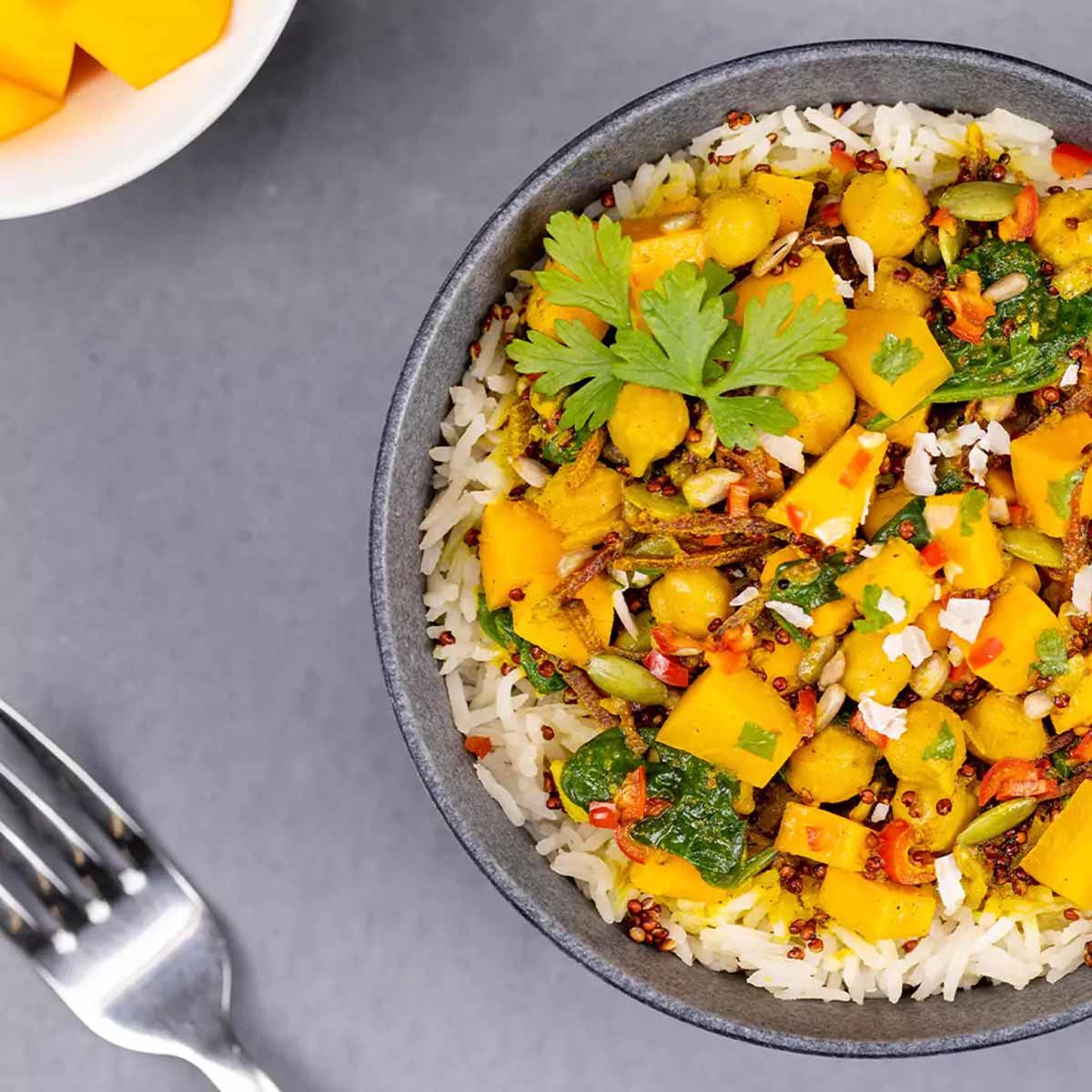 Riz et légumes au curry indien