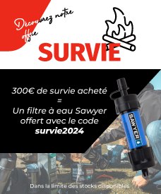 300€ survie = Filtre Sawyer offert